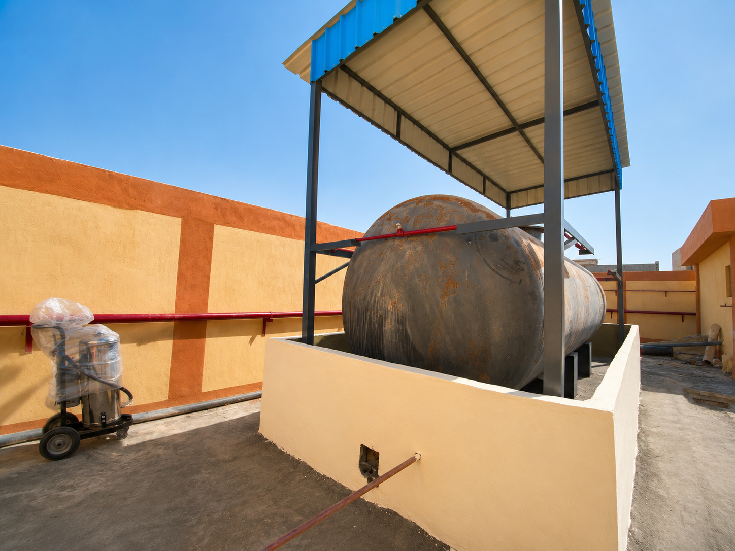Fire water storage tank installation - El Arish Project