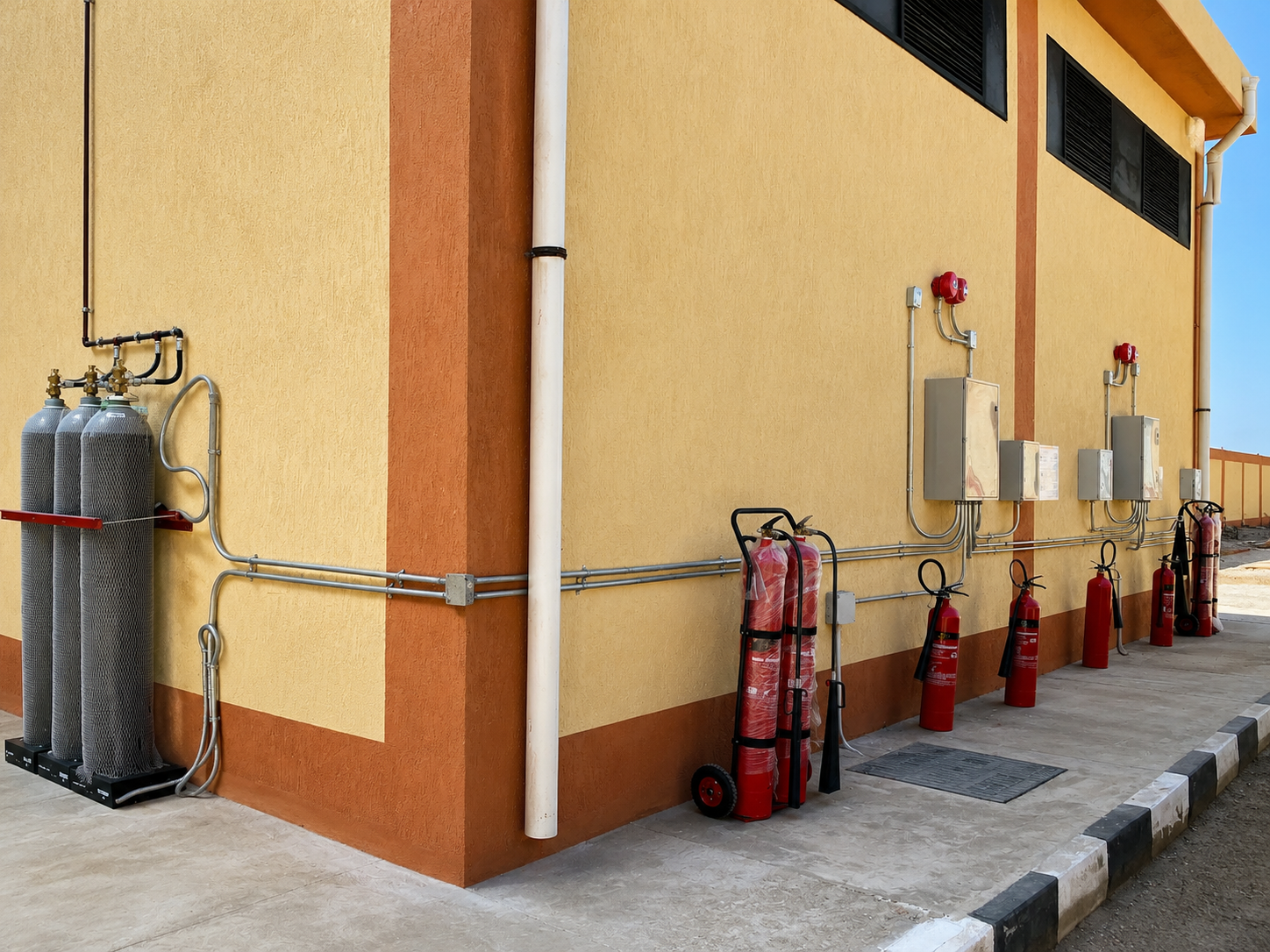 Electrical control panel installation - El Arish Project
