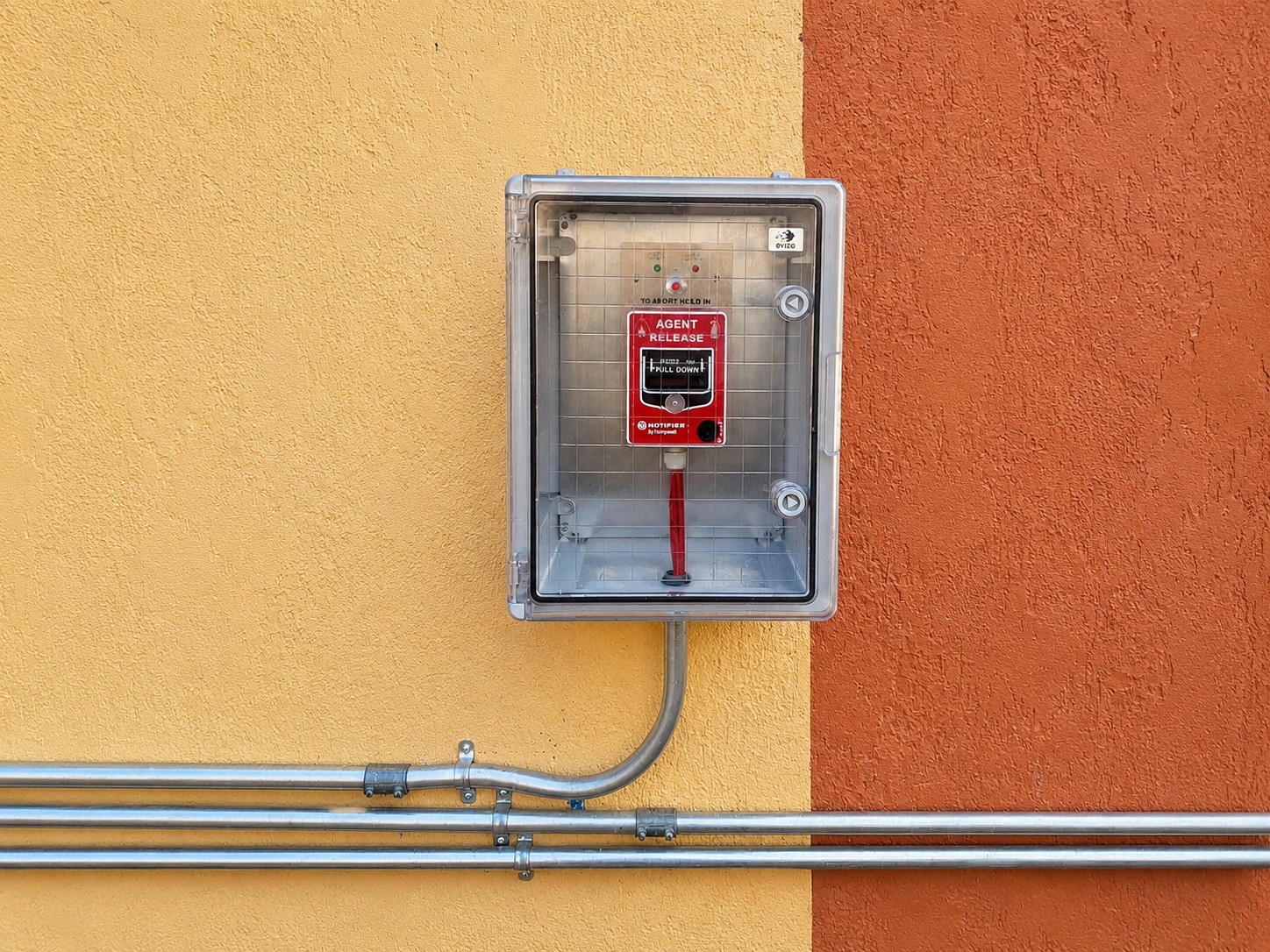 Fire alarm panel installation works - El Arish Project
