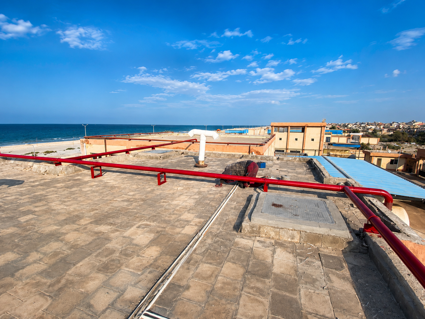 Fire suppression cylinders installation - El Arish Project
