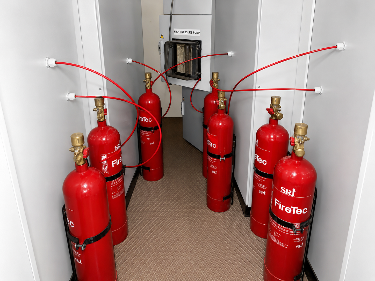 Fire suppression and alarm installation - El Arish Project