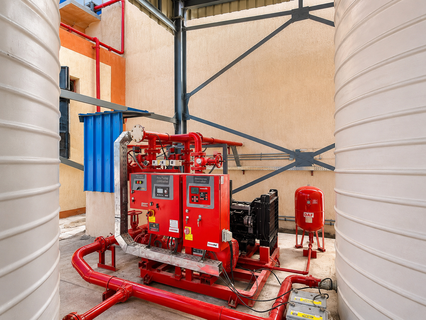 Clean agent suppression system - El Arish Project