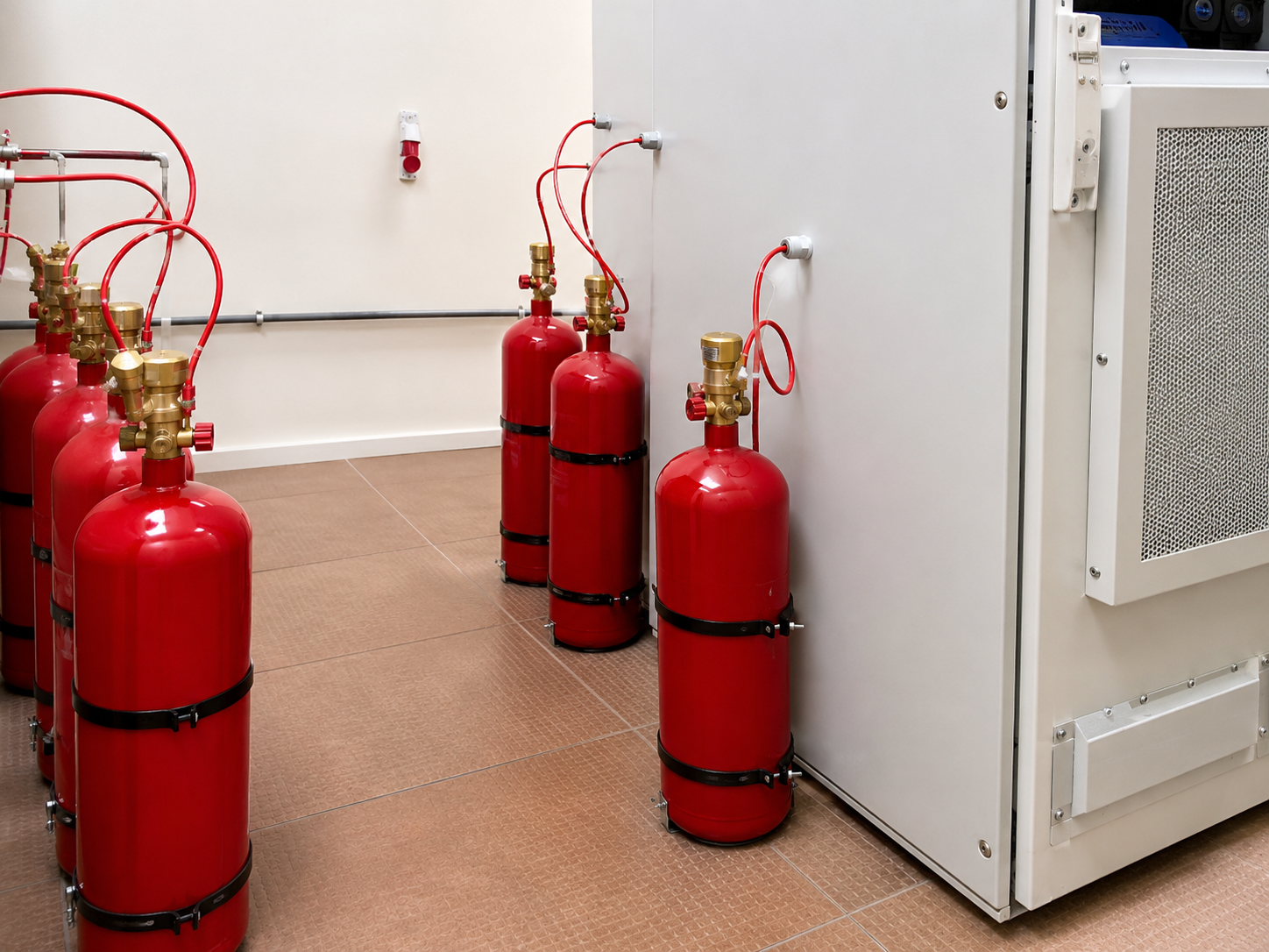Fire suppression cylinder system - El Arish Project